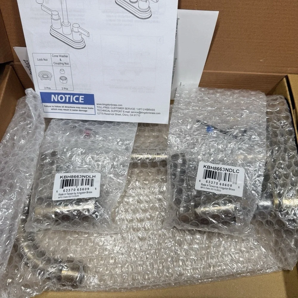 Kingston Brass FB849.NDL Nuvofusion 1.8 GPM Standard Bar‎ Faucet Brushed Nickel